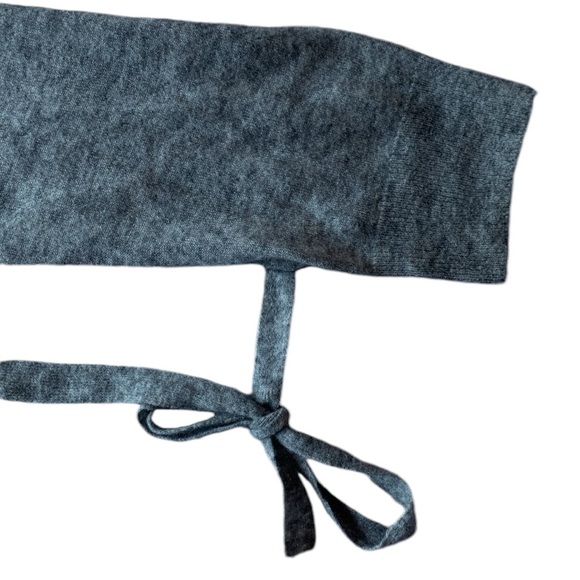 Helmut Lang wool blend gray sweater made in USA with Italian yarn size Large - Picture 5 of 10